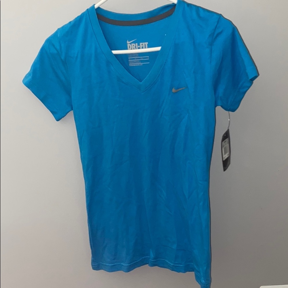 Blue Nike Drifit Tshirt Womens